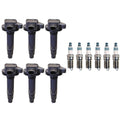 Set of 6 Ignition Coils & 6 Iridium Spark Plugs for Ford Mazda V6 (0.044)