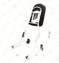 Detachable Backrest Sissy Bar Chrome Flame for Harley Softail FXSTC FLSTC (1984–1999)