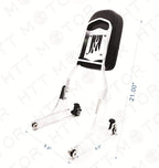Detachable Backrest Sissy Bar Chrome Flame for Harley Softail FXSTC FLSTC (1984–1999)