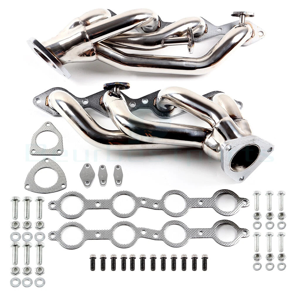 Stainless Steel Shorty Header for Chevy GMC GMT800 1999–2005 8Cyl Exhaust