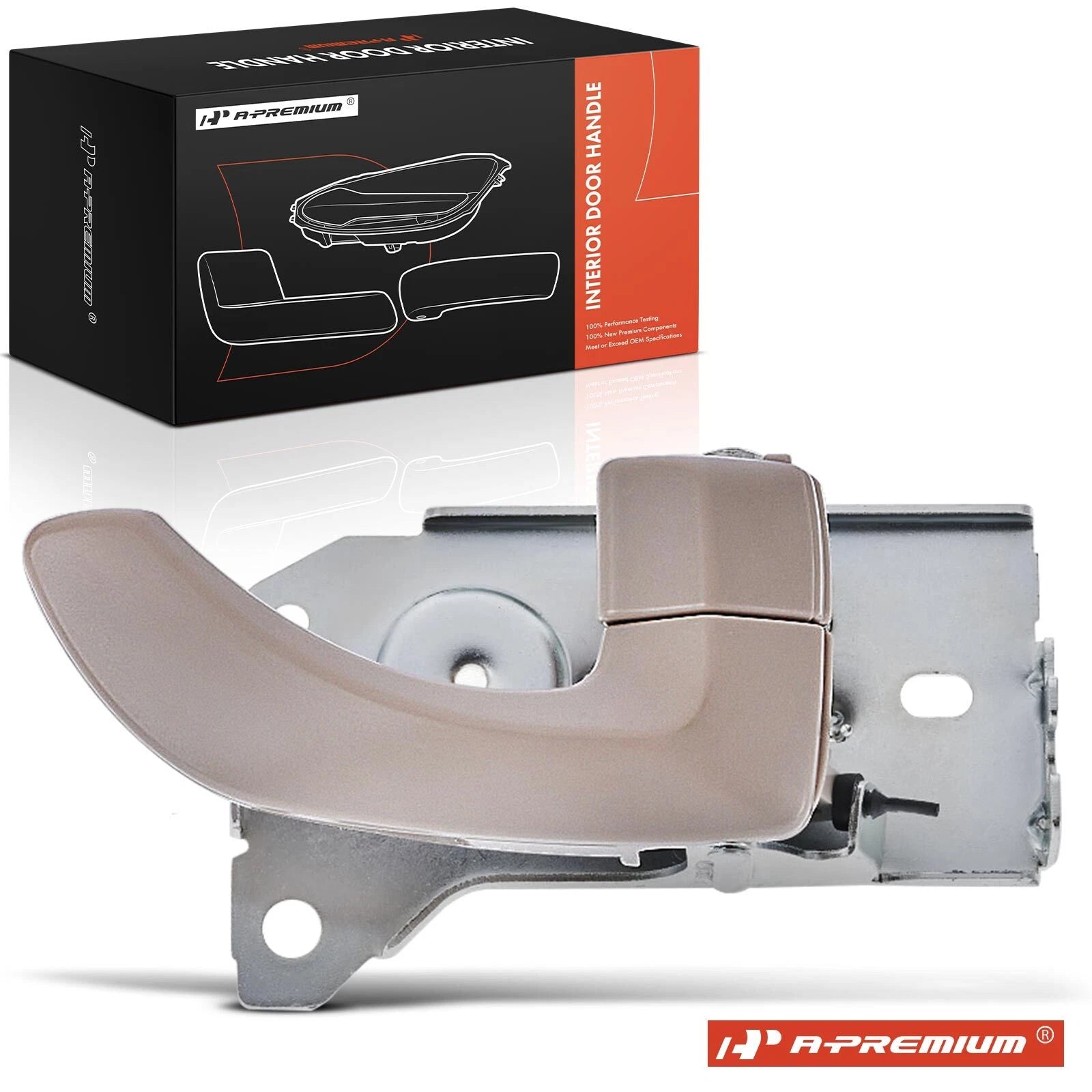 Front Right Beige Plastic Interior Door Handle for Kia Sorento (2003–2009)