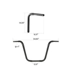 Ape Hanger 1 1/4" 14" Rise Handlebar for Harley Sportster 883 1200 FXST (2004–2023)