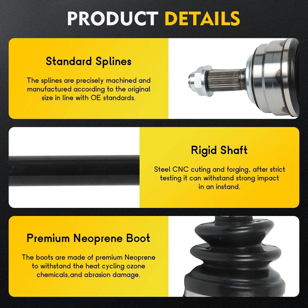 Front Left CV Axle Shaft Assembly for Acura RDX (2019–2021)