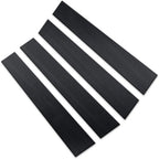 4pc. Luxury FX Brushed Matte Black Pillar Post Trim for 2009-2018 Ram 1500 Crew