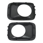 Set of 2 Fog Light Trims for Honda Pilot (2009–2011) Black Primed Plastic