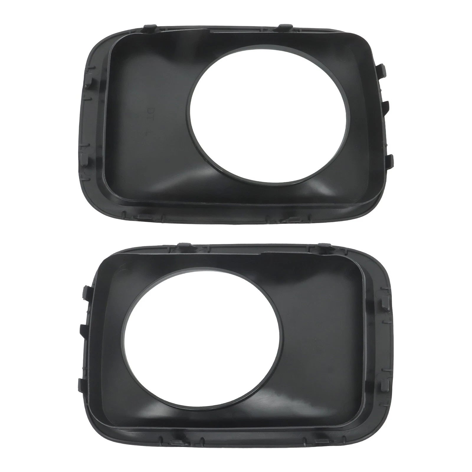 Set of 2 Fog Light Trims for Honda Pilot (2009–2011) Black Primed Plastic