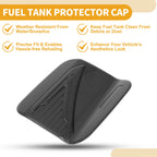 Fuel Tank Door Cap for Toyota Sienna (2022–2025) Carbon Fiber Black