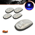5Pcs Cab Roof Running Light Chrome Housing Blue LED for Dodge Ram (1999–2001)
