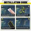Gloss Black Pillar Posts Window Door Trim for Hyundai Elantra (2017–2020)