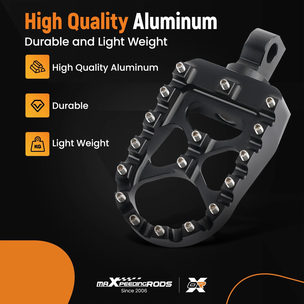 Wide MX Style Foot Pegs for Harley Fatboy Road Glide Softail