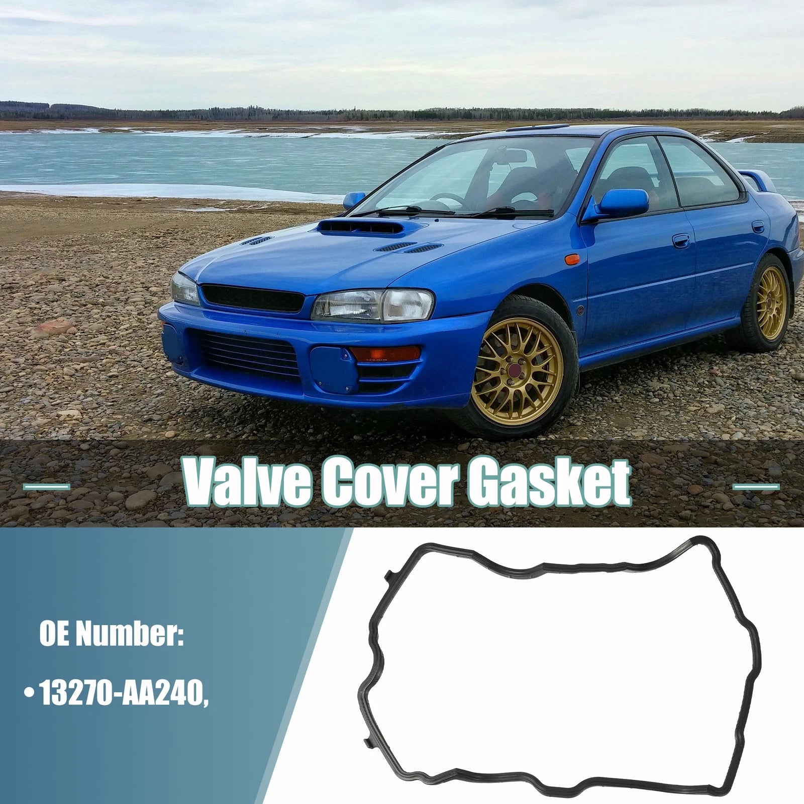 Valve Cover Gasket 13270-AA240 for Subaru Crosstrek (2013–2023) Rubber Black