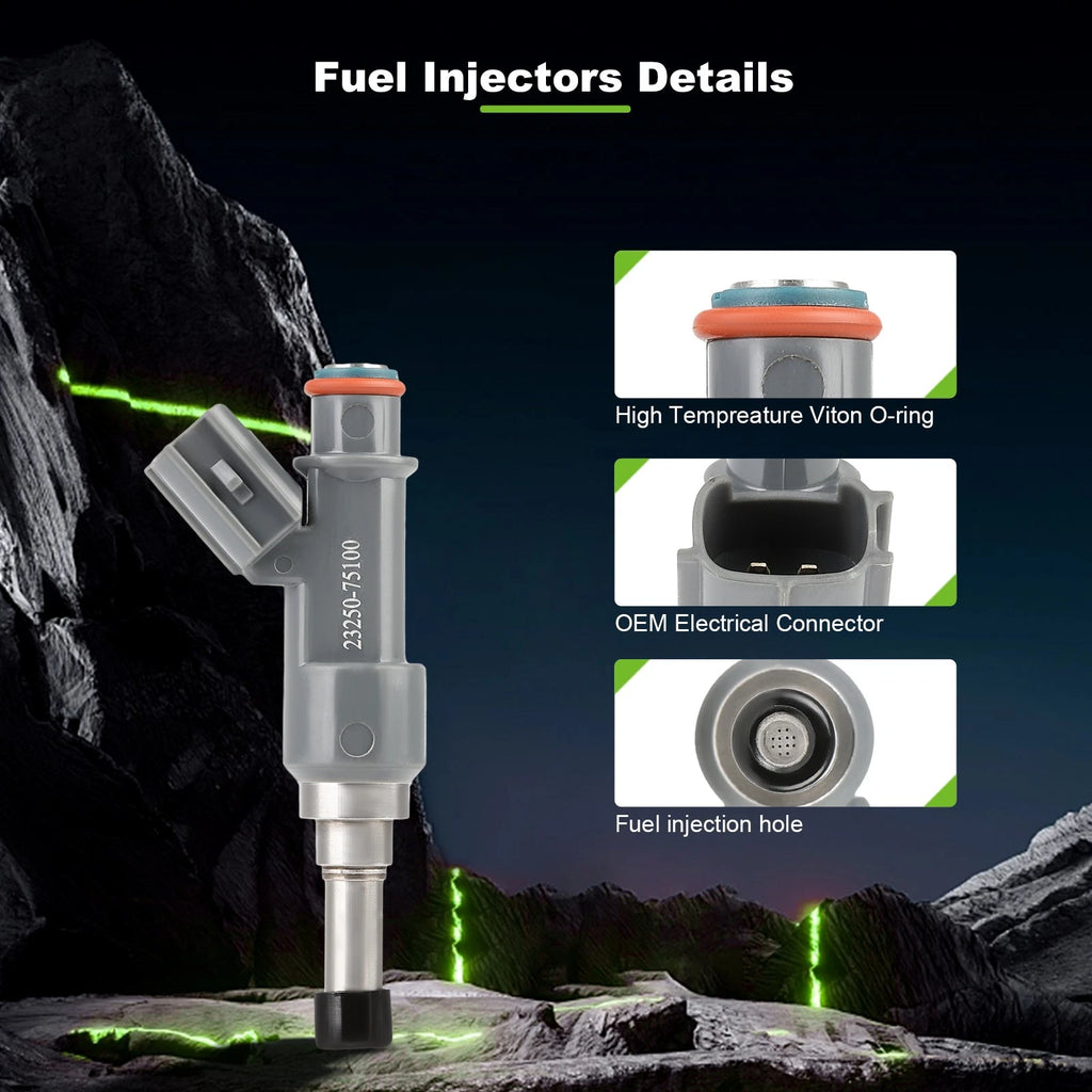Fuel Injectors for Toyota Tacoma 2005-2015, 4Runner 2010 (2.7L)