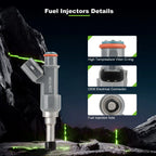Fuel Injectors for Toyota Tacoma 2005-2015, 4Runner 2010 (2.7L)