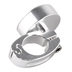 Digital Clock Watch Handlebar Mount Holder for Bike (Chrome, Waterproof)