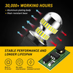 2X LED Tail Light Bulbs for Backup Reverse Turn Signals (Universal)
