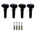 Set of 4 Ignition Coils & Spark Plugs for EcoSport Focus 2.0 L4 (2013–2020)