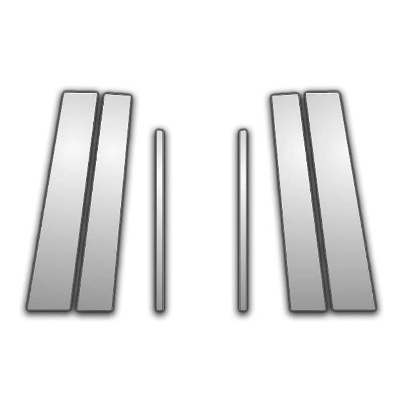6 Pc Chrome Pillar Post Covers for 01-07 Toyota Highlander - P6644