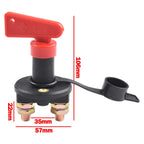 Battery Disconnect Switch for 12V 24V Vehicles (1pc)