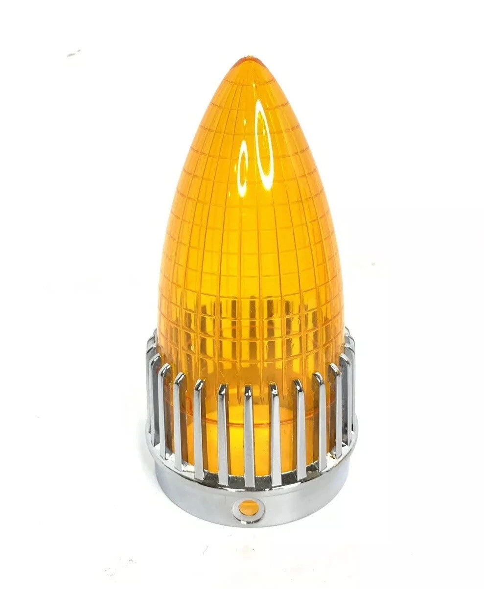Amber Tail Light Replacement Lens with Bezels for 1959 Cadillac (Pair)