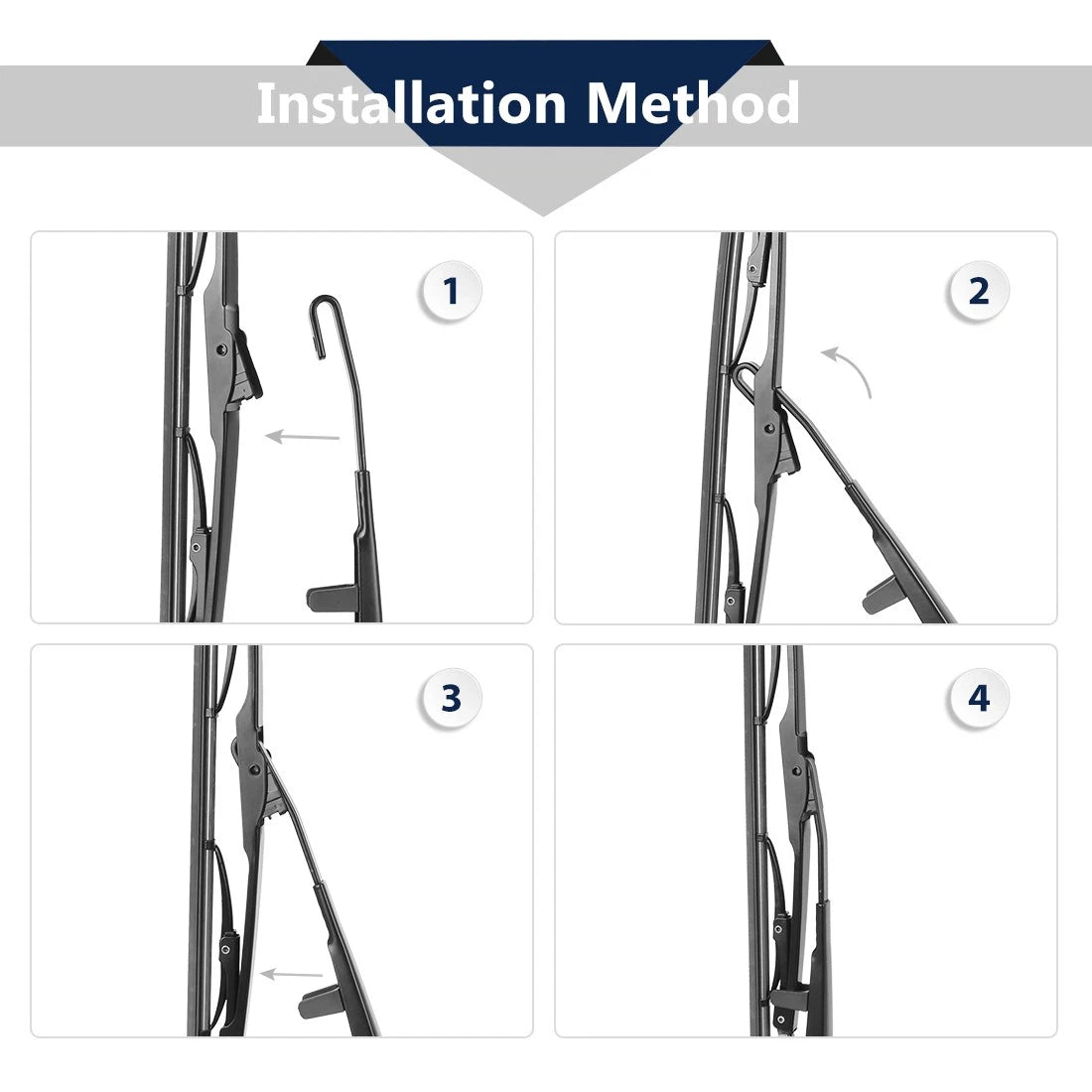 Set of 2 Rear Windshield Wiper Blade Arms for BMW X5 (1999–2006) E53 61619449922