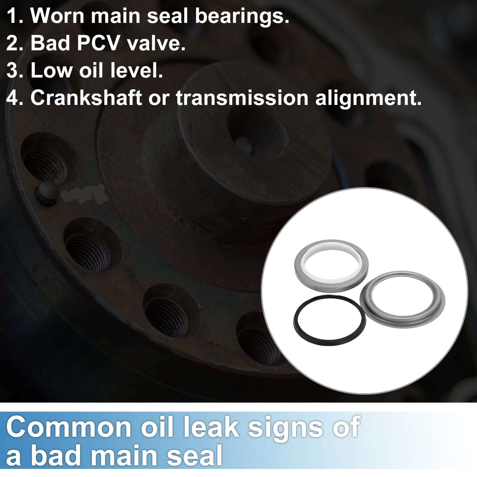 Front Crankshaft Oil Seal w/Installer Tool Kit for Dodge 6B 4B (No. 3935959)