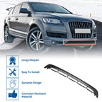 Front Lower Hood Bumper Grille for Audi Q7 (2010–2015) Black ABS Plastic