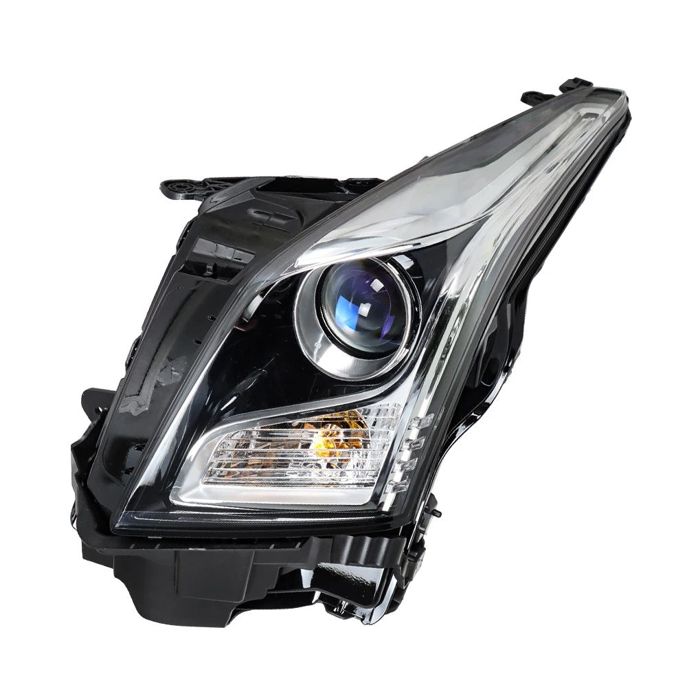 Driver Side Headlight for Cadillac ATS (2013–2018) Halogen Projector Chrome