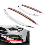 Chrome Fog Light Grille Strips Trim for Mercedes Benz CLA Class C118 X118 (2024–2025)