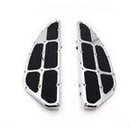 2X Aluminum Front Driver Stretched Floorboard Foot Rest for Harley Touring (1986–2016)