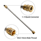 16 Inch Pressure Washer Wand Lance for Gas Power Tools (4000psi, M22)