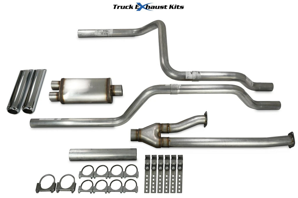 2.5" Dual Exhaust Kit for Toyota Tundra (2009–2013) - Stainless, Chrome Tip