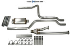 2.5" Dual Exhaust Kit for Toyota Tundra (2009–2013) - Stainless, Chrome Tip