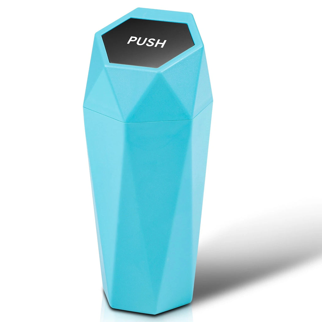 Portable Mini Cup Holder Trash Can for Universal Use (0.5L) Sky Blue