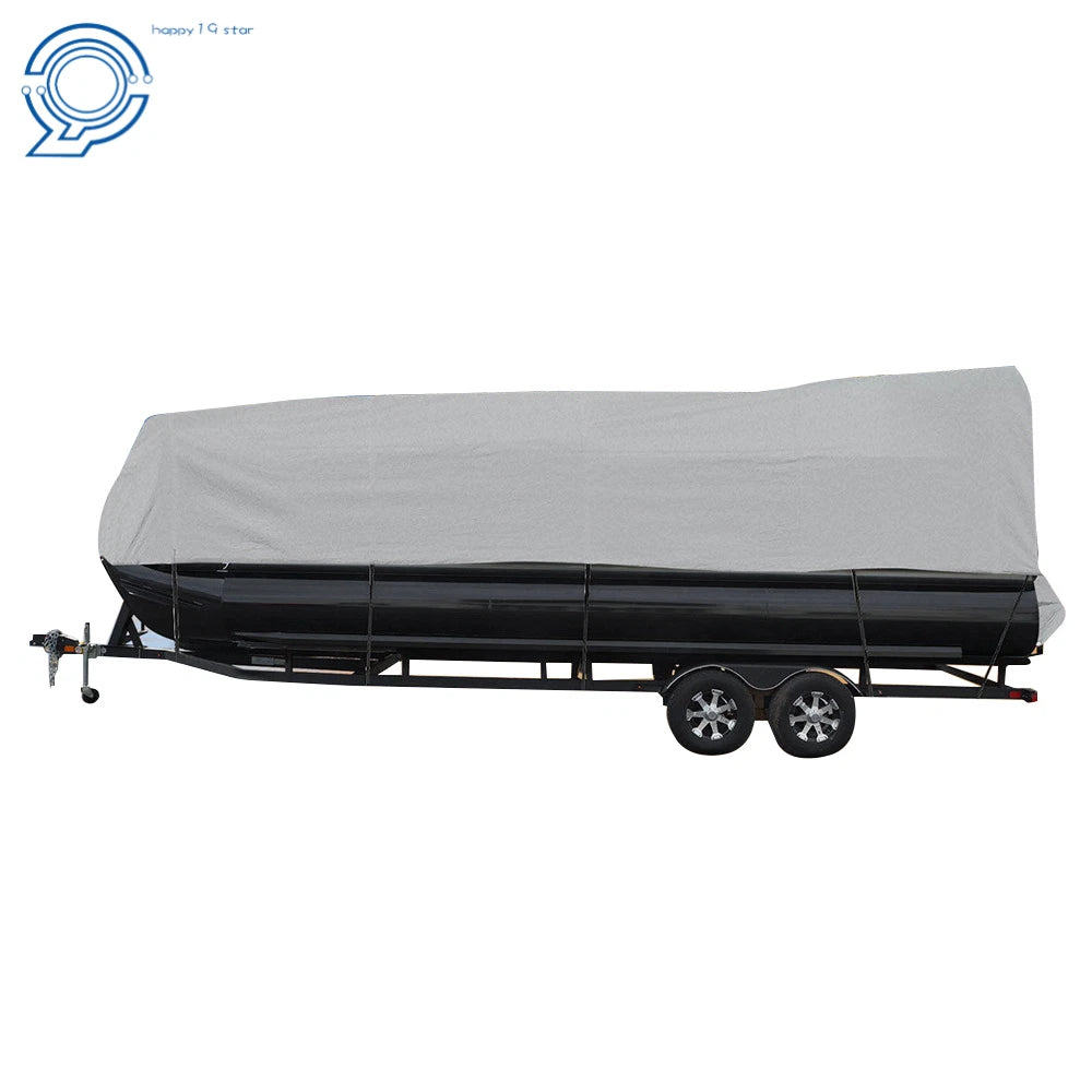 Pontoon Boat Cover for 17-20FT & 21-24FT (2017-2020) UV Waterproof Dust Resistant