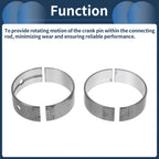 Main Bearing Set No. 1170162010 for Toyota Camry (1988–1991) 8 Pcs