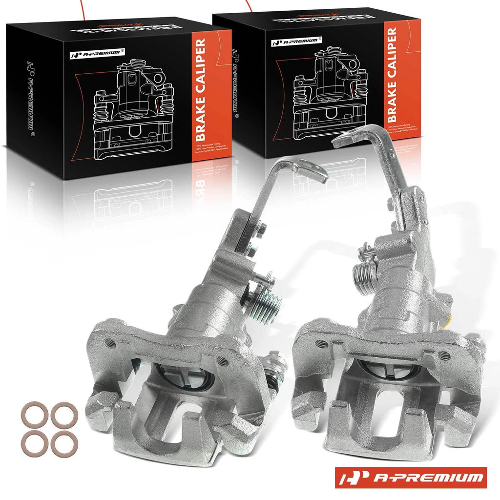Pair Rear Disc Brake Calipers with Brackets for Honda Accord (1991–1997)