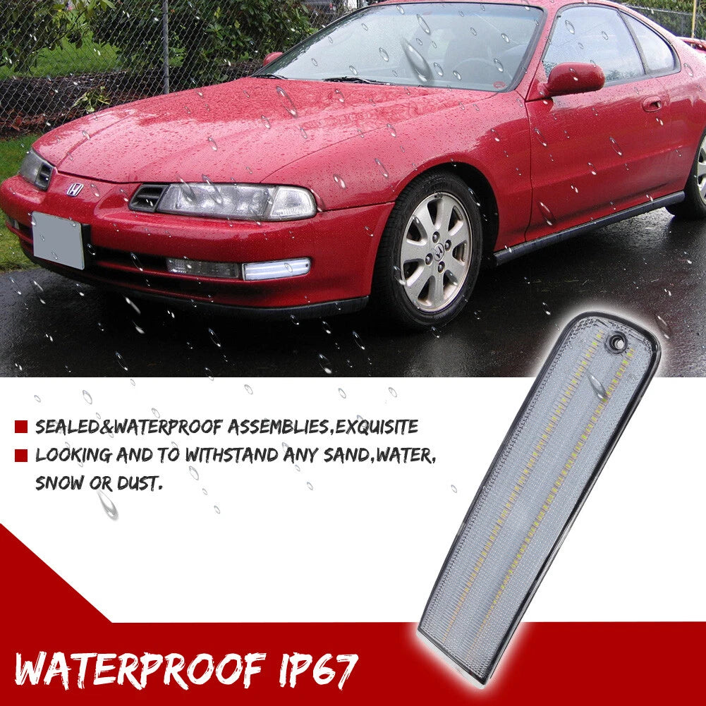 Clear White LED Front Bumper Turn Signal Light for Honda Prelude (1992–1996)