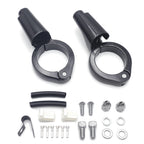 Gloss Black Front Turn Signal Relocation Kit for Harley FXD Dyna (2008–2017)
