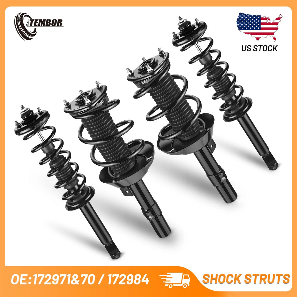 Front & Rear Strut Assembly with Coil Springs for Honda Accord 2013-2017