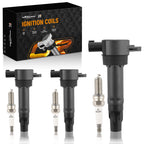 3X Ignition Coil and Spark Plugs for Smart Fortwo (2008-2015)
