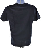 Black Ford Script T-Shirt with Emblem for Men USA American Flag Background