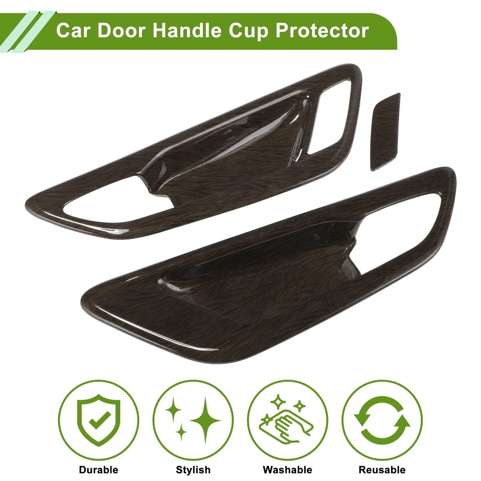 Car Door Handle Cup Protector for Toyota Alphard/Vellfire (2015–2020) Brown