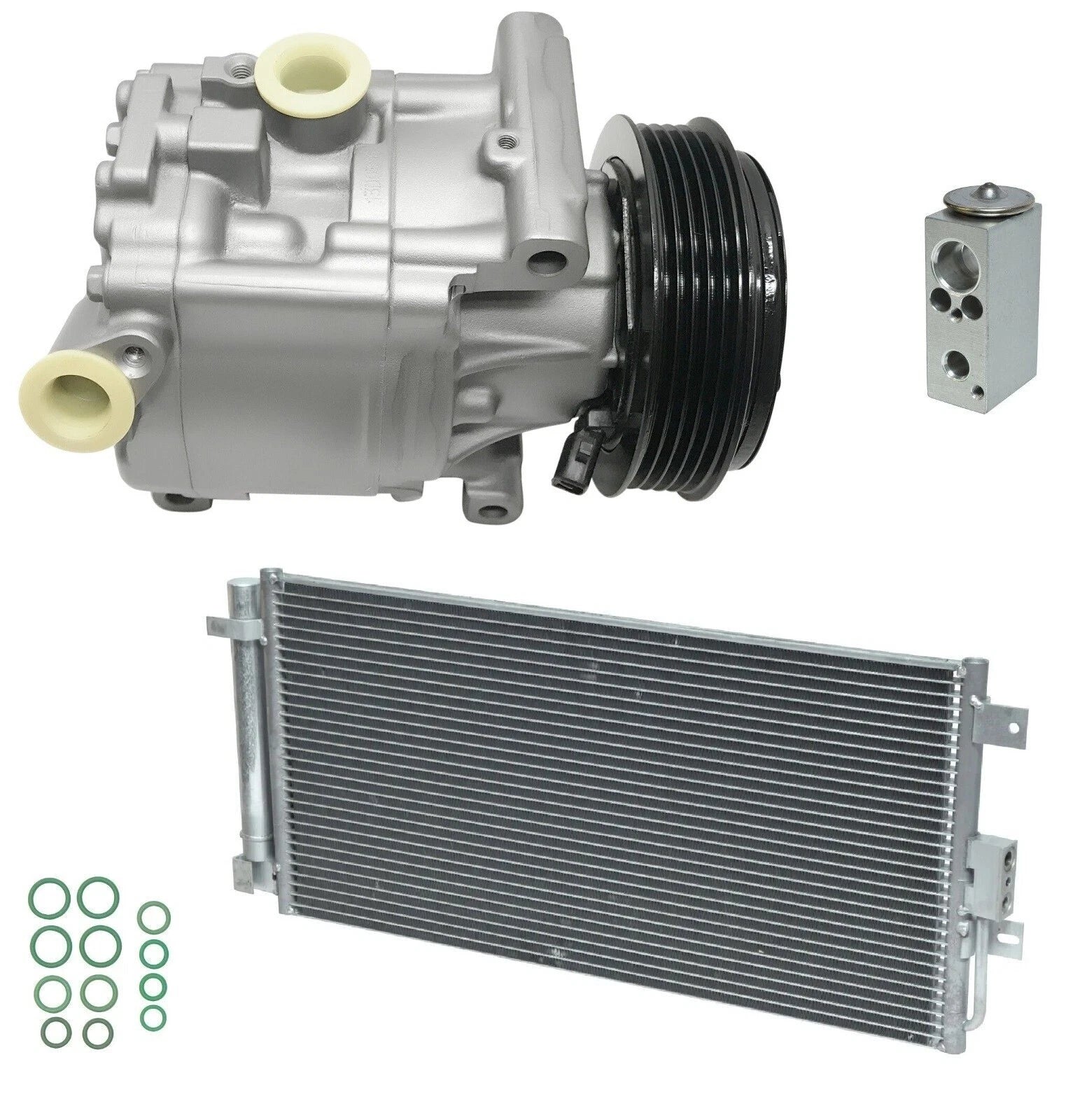 AC Compressor Kit With Condenser for Fiat 500 1.4L (2013–2019)