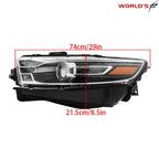 Left Halogen Projector Headlight Assembly for Ford Taurus (2016–2019)
