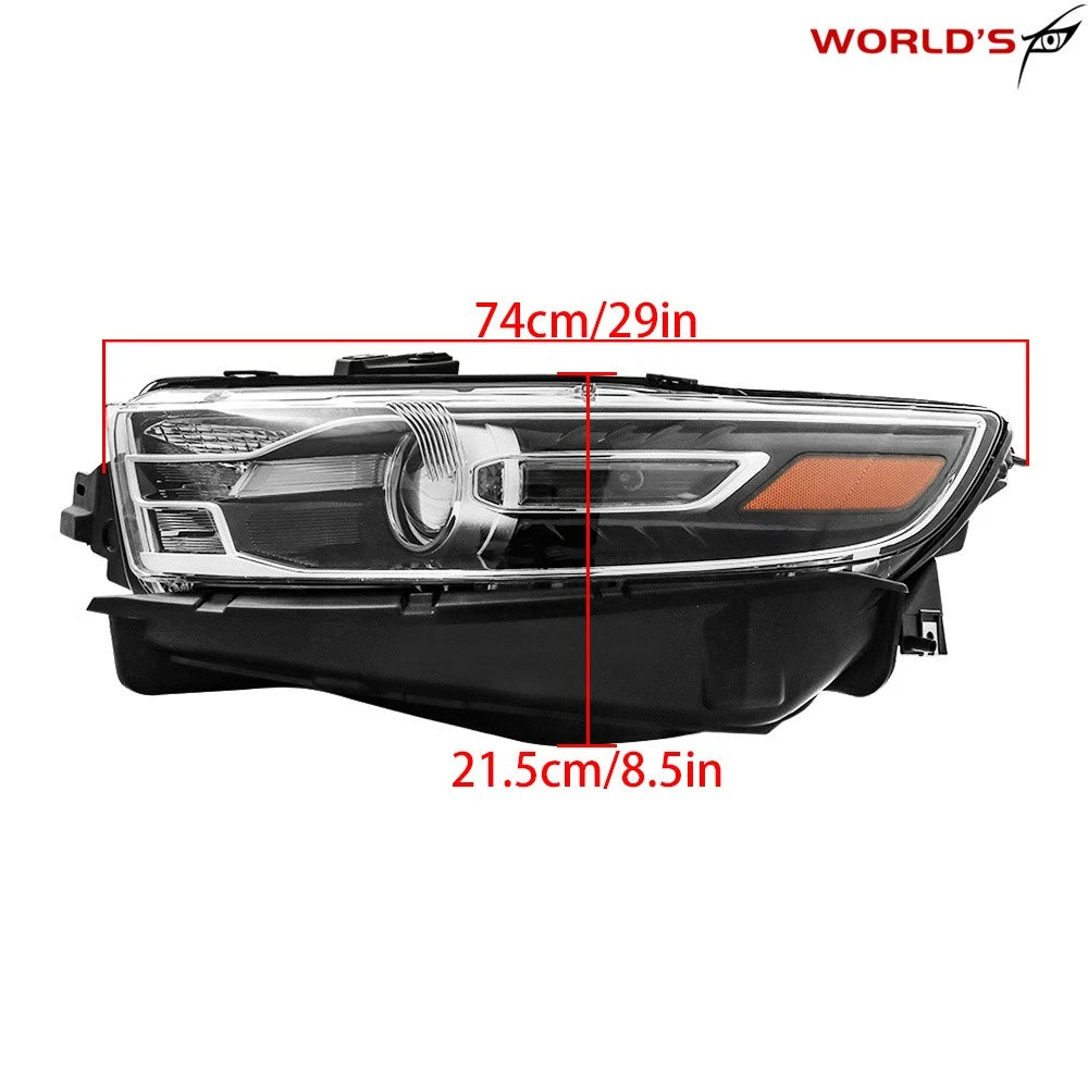 Left Halogen Projector Headlight Assembly for Ford Taurus (2016–2019)