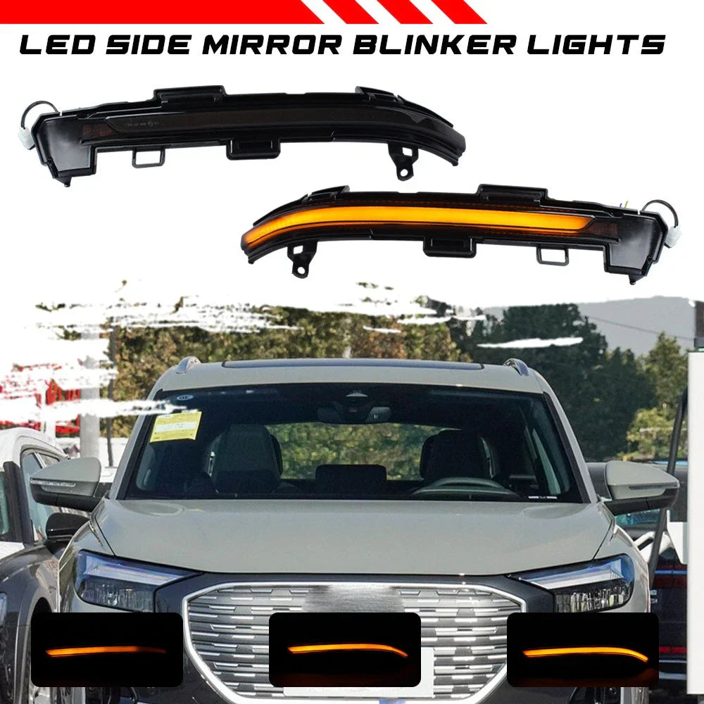 LED Sequential Turn Signal Lamp Side Wing Mirror Light Blinker for Audi Skoda