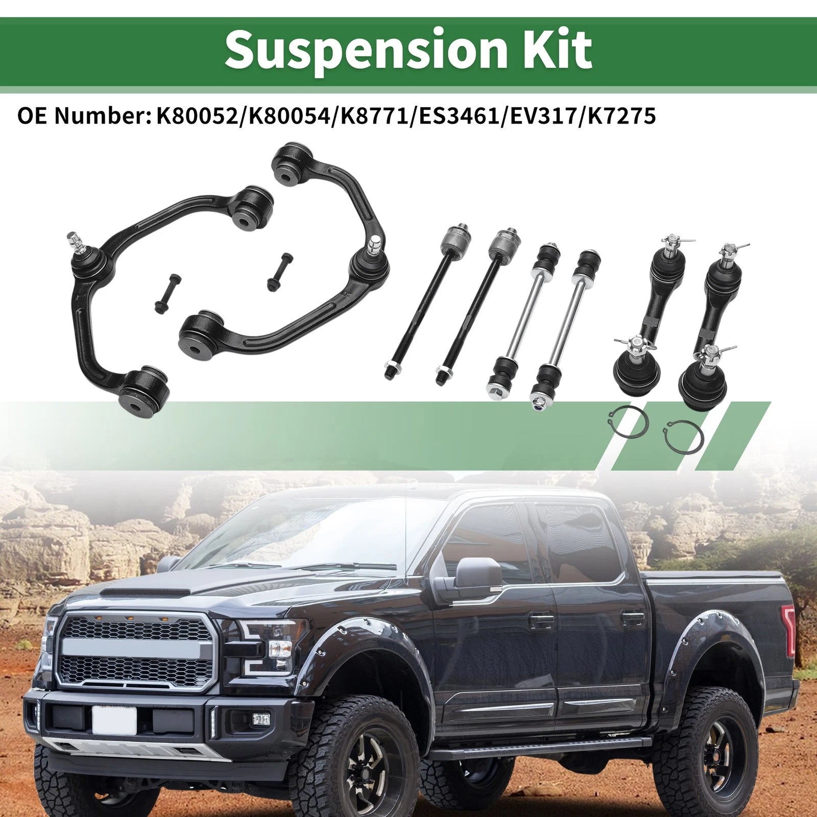 Set of 10 Front Upper Control Arms for Ford Ranger (1998–2011) No.K80052/K80054
