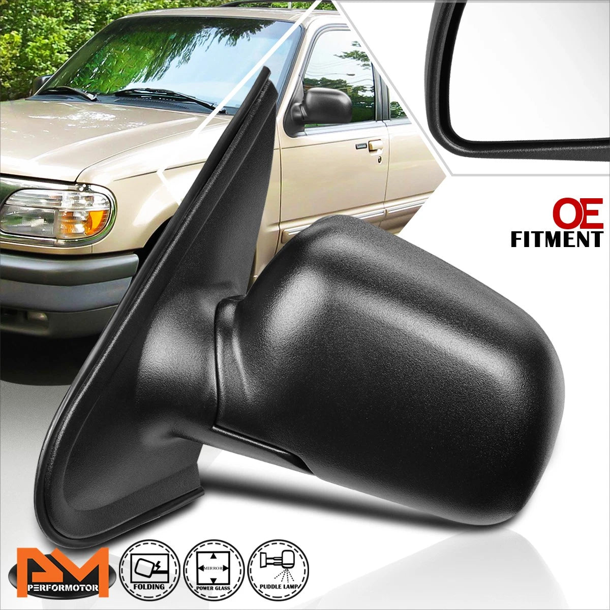 Powered Heated Side Door Mirror for Chevy Aveo (2007–2011)