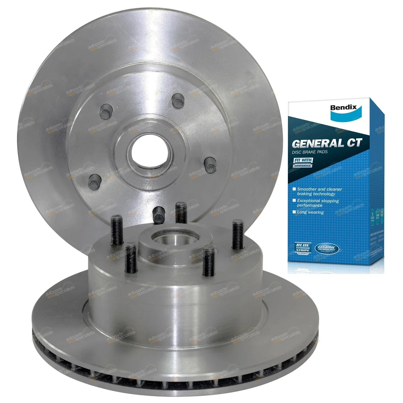 Front Disc Rotors Brake Pads Set for Holden Commodore VL VN VG VP V6 (1986–1992)
