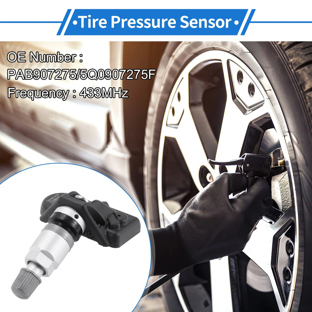 Tire Pressure Sensor PAB907275/5Q0907275F for Audi A6 (2022–2023) 1 Pc 433MHz